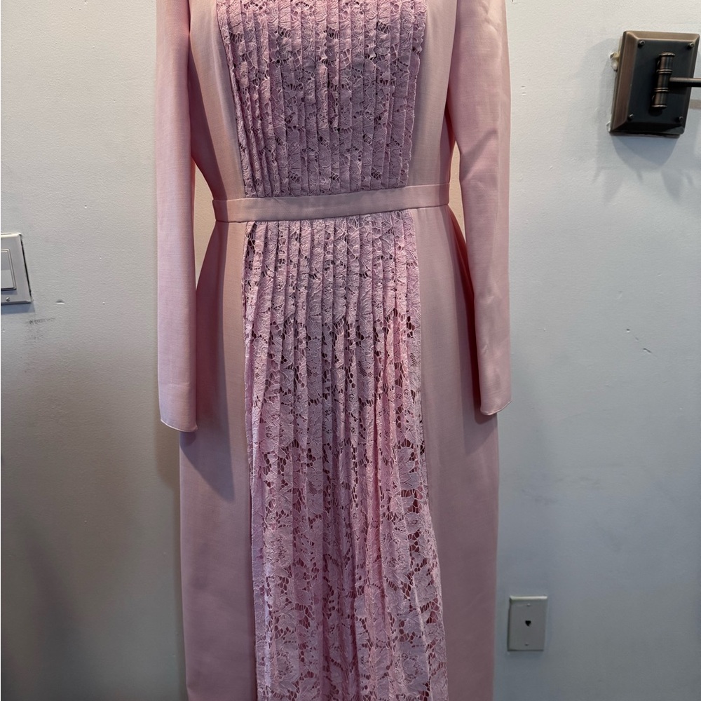 Valentino Pink Long Sleeve Dress
